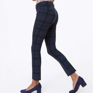LOFT (BARELY WORN) Marissa Skinny Plaid Pants